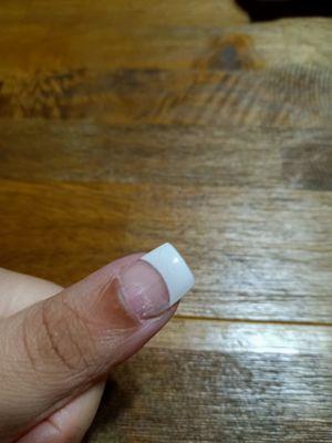 Shitty nail job