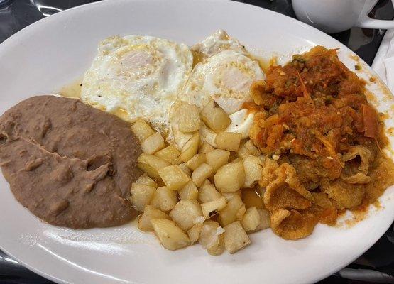 Chicharrón Ranchero Plate