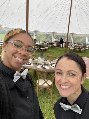 Layla and Jennifer work a wedding.