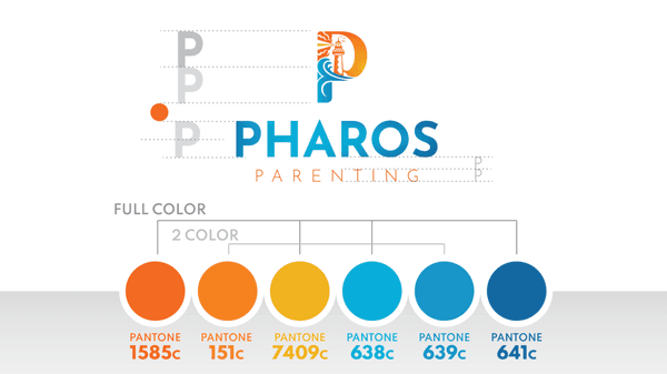 Pharos Parenting - Rebranding and logo design with Naming Assistance