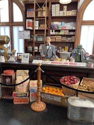 Display of grocery store.