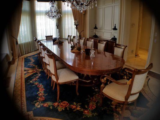 Gorgeous dining room chairs.