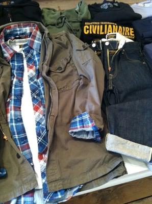 Men's Officer Jacket and Notch Flap Lynn Plaid