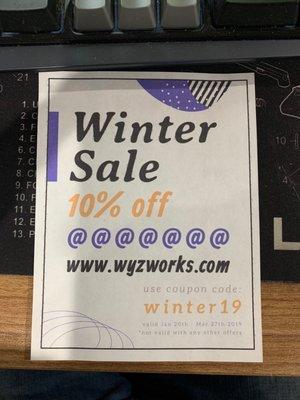 Coupon code