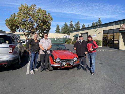 Our 64 Triumph TR4 called "The Warning"