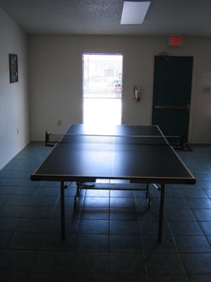 Enjoy a ping pong match with your friends!