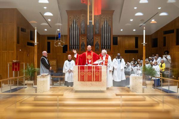 A photo from worship on Palm Sunday 2024