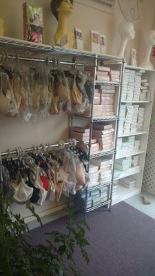 In store stock mastectomy bras and breast prothestics.