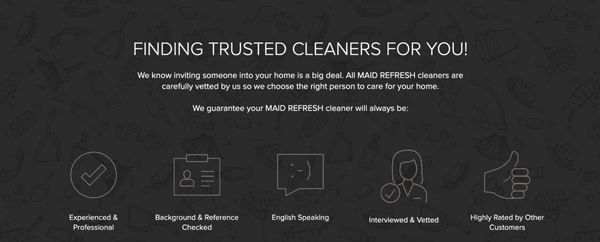 Let us provide you our top, trusted, highest quality home cleaners to take care of you and your family.