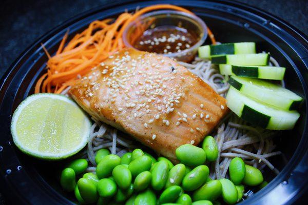 Salmon buddha protein bowls