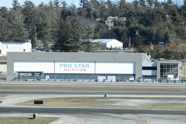 From the terminal at Manchester-Boston Regional Airport