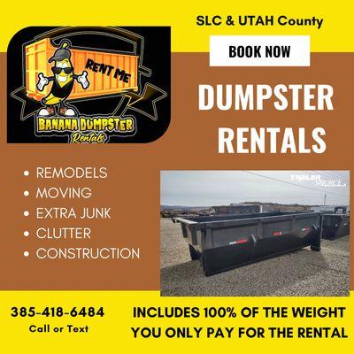 Call/ text Cody to rent a dumpster!