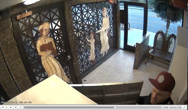 security camera captures a thief stealing mail in lobby of city view lofts on may 20th