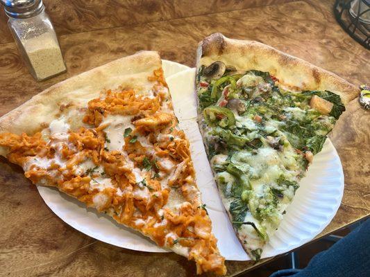 Buffalo Chicken Slice and Veggie Slice