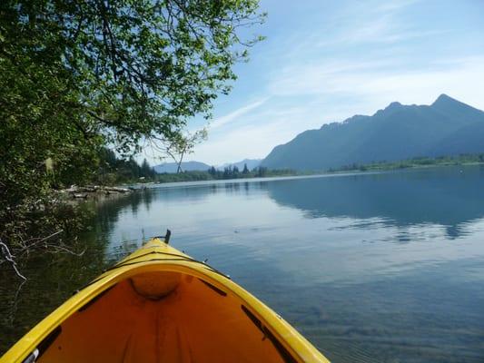 Kayaking on Lake Quinault