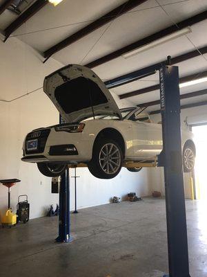 2016 Audi A6 in for safety inspection and 50,000 mile service.