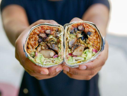 We revamped our menu with two new styles: Smokey Mushroom and Chickin' Tinga! Pick one and order it as a burrito, taco, nacho or bowl.