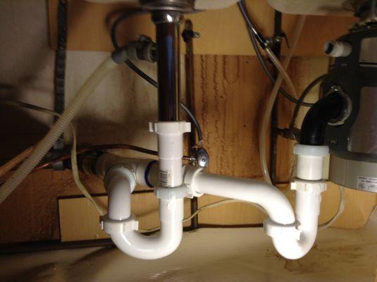 Kitchen Sink Drain Pipes including P-Traps