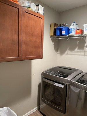 Laundry room before