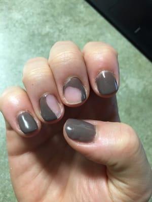 Got my nails done on Monday, and by Friday they look like this. Worst shellac I've ever gotten