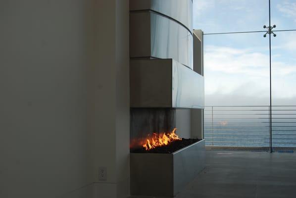 Custom fireplace