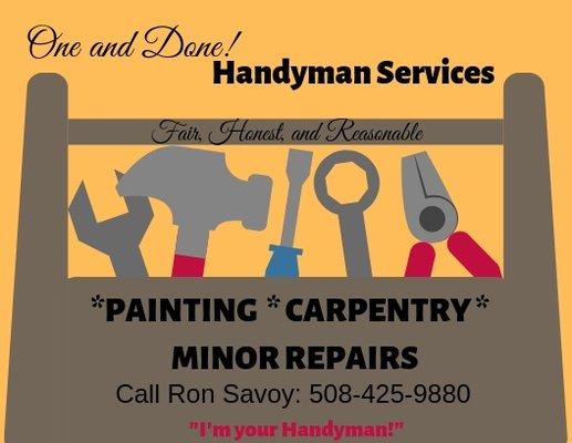 One and Done Handyman Services.