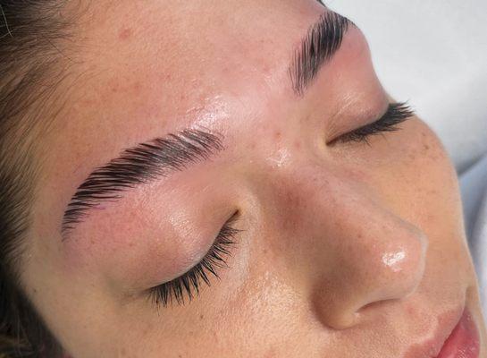 Brow Lamination and wax