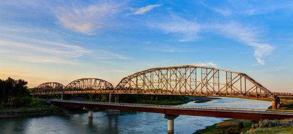 Historic Lewis & Clark Bridge, 2.5miles from Steamboat Dry Goods