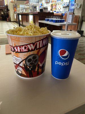 Popcorn & soda!