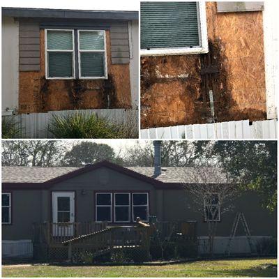 Siding repair and paint