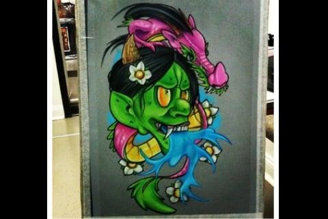 Hannya and dragon by Bobby T.