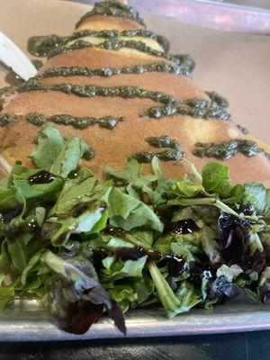 Spinach and kale crepe