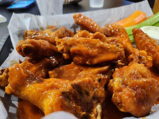 Hot honey garlic wings