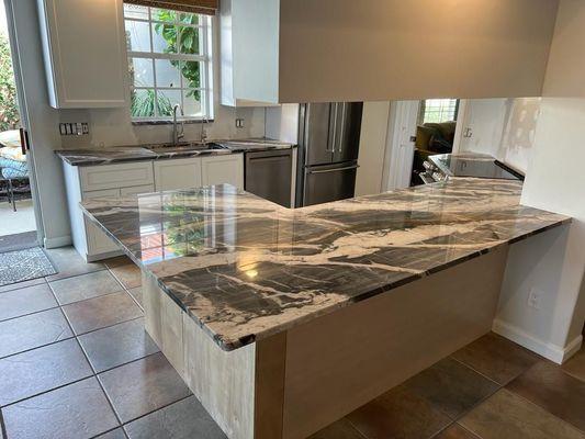 Quartzite Kitchen Countertop by Jupiter Granite Co