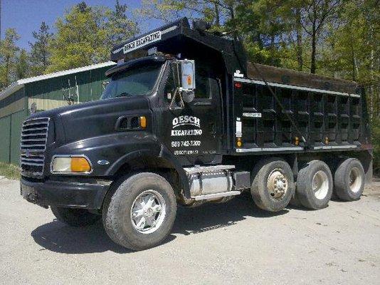 Small loads delivered with our tri axle dump truck