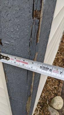 I repair and replace rotted exterior trim