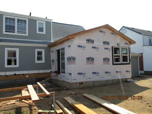 Engineering and Design: New rear addition with crawlspace