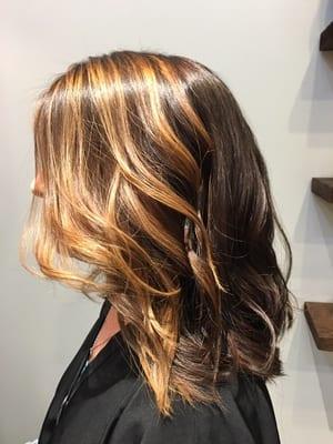 A little balayage to brighten things up.