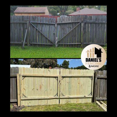 Before and after on a project we just did! Call to set up a quote today! 409-655-9356