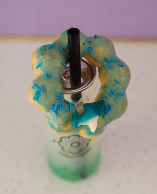 Sink your teach into our Shark Week themed original donut!  only available until Sunday