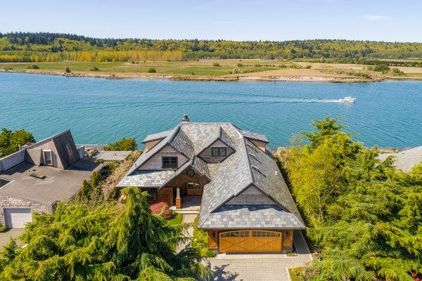 Waterfront house on the Swinomish Channel in La Conner