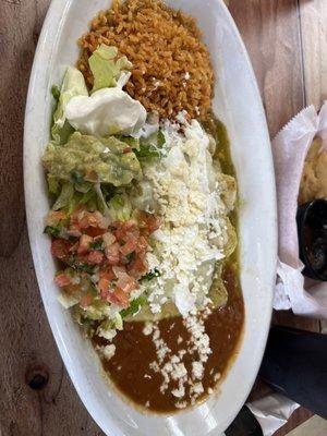 Enchiladas verde