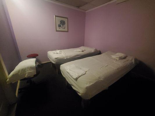 Couples massage room