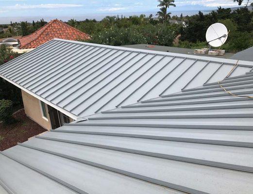 Metal roofing project in Kailua Kona