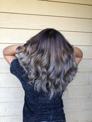 Titanium balayage and babylights