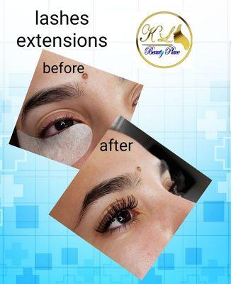 Lashes extensions