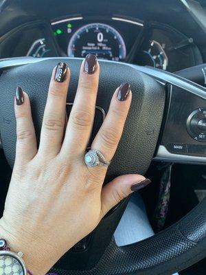 Manicure set natural nails