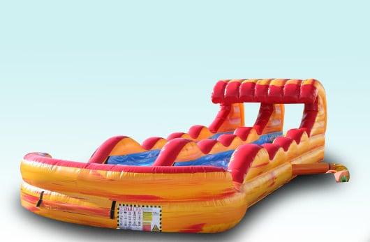 On your mark, get set, GO.  Brand new for 2013 his 34 foot long slip-n-slide with attached pool