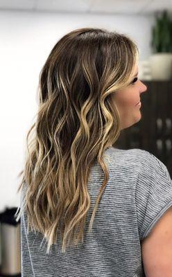 Some hairtalk extensions and a sunkissed faux balayage