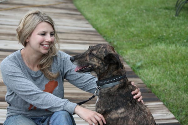 Meet Brianna, our Founder and Pack Leader, and our client Mickey.